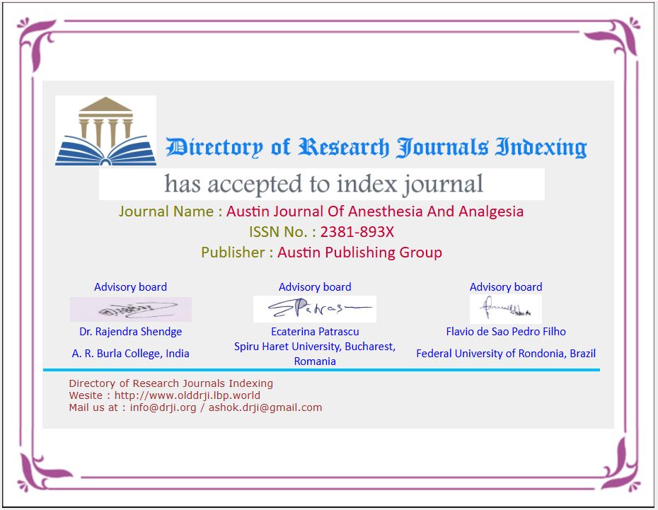 Austin Journal of Surgery ABCD certificate